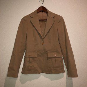 EUC Theory x Bergdorf Khaki Utility Jacket Blazer